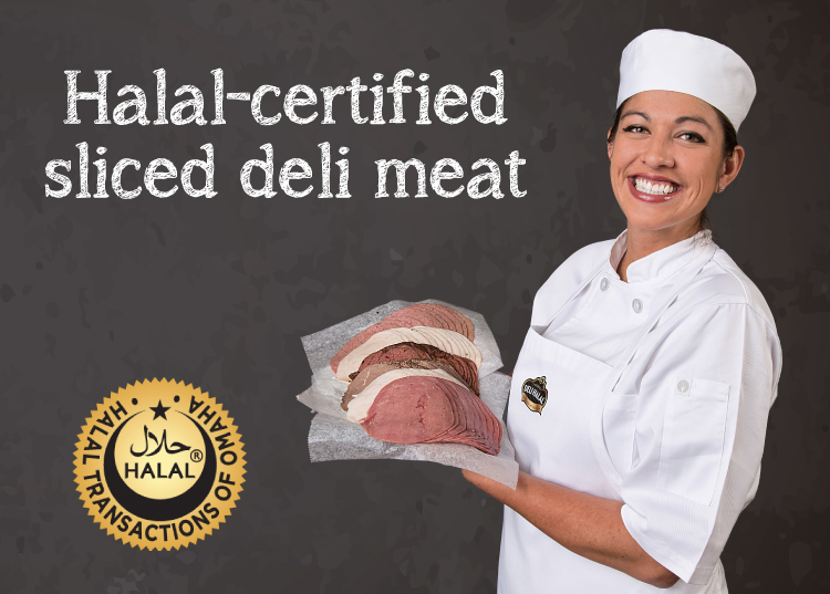 halal-certified meat & cheese products