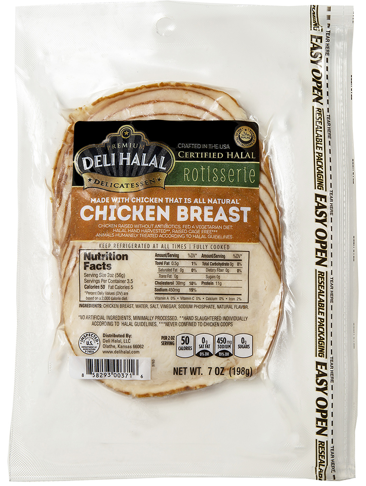 Deli Halal Chicken Breast Package Deli Halal